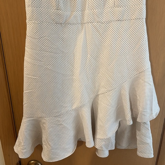 Banana Republic Factory Polka Dot Ruffle Sleeveless Dress Size 10P Petite - Picture 5 of 10